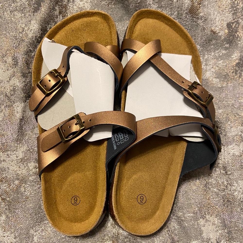 MIXIN Womens Slide Cork Sandals Size 9